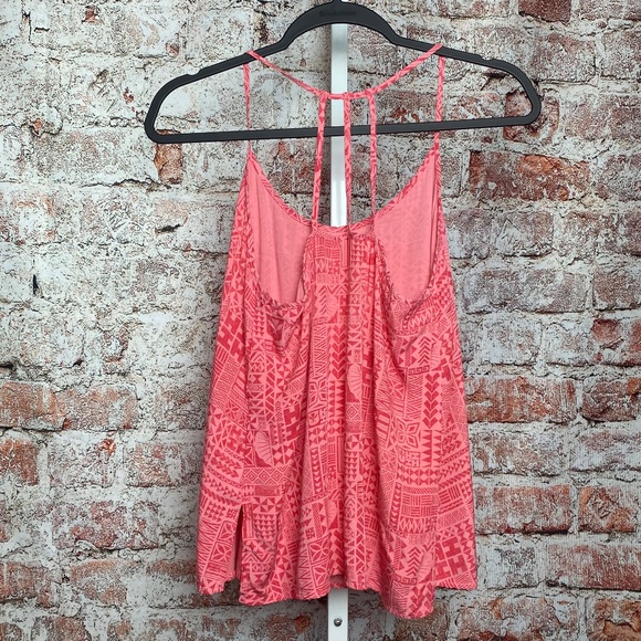 Hawaiiʻs Finest Womenʻs Pink Hawaiian Print Tank Blouse Medium - Picture 5 of 6